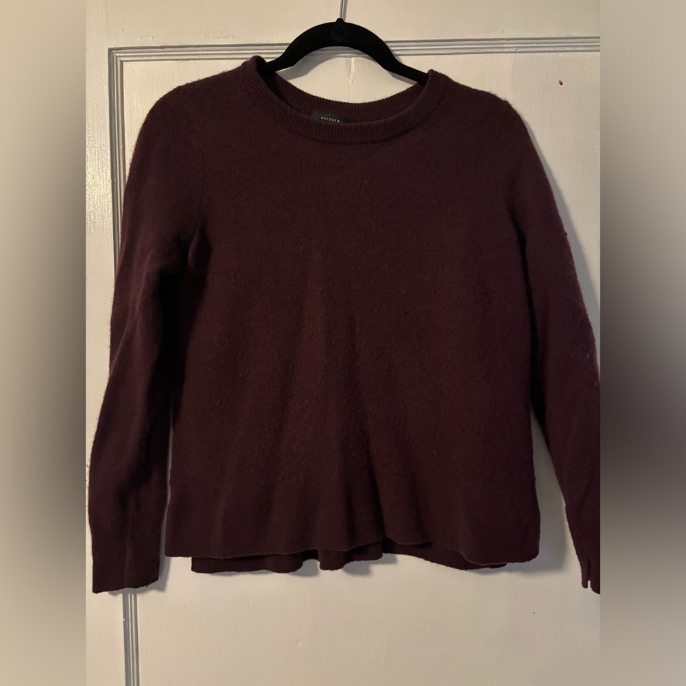 Burgundy 100% Cashmere Sweater